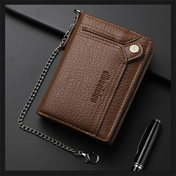 Retro zipper anti-theft wallet