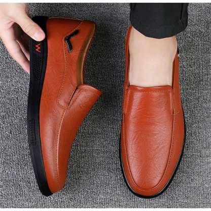 Cowhide men's business casual leather shoes, breathable and comfortable, popular classic dad shoes