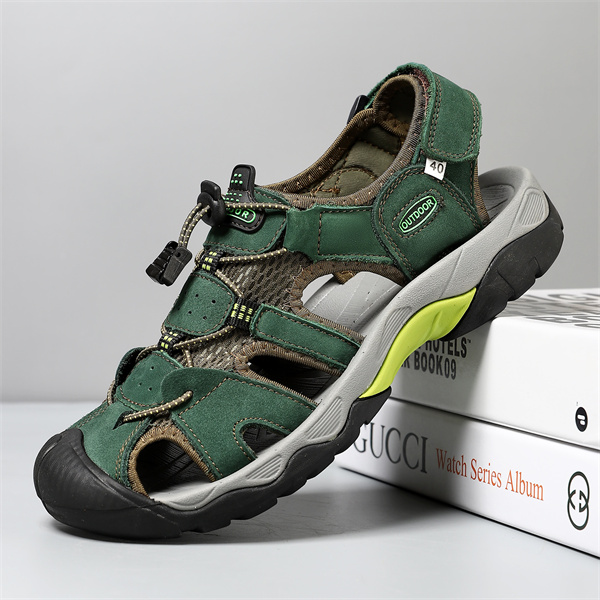 Baotou casual men's beach leather sandals summer outdoor breathable ri