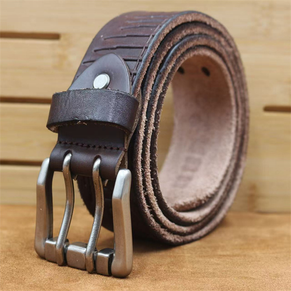 Handcrafted Full Grain Leather Belt | 1.5" Wide Thickened, Men's Belt