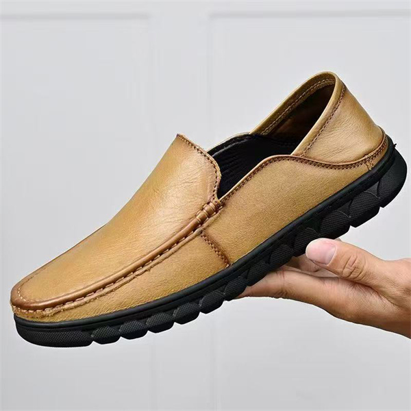 Genuine leather soft-soled dad shoes for middle-aged and elderly men | Slip-on non-slip breathable casual leather shoes