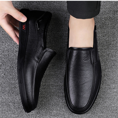 Cowhide men's business casual leather shoes, breathable and comfortable, popular classic dad shoes