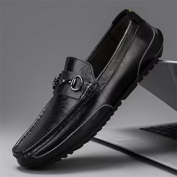 Men's classic horsebit leather loafers