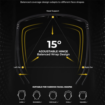 SEEDJUNE Polarized Sunglasses for Men, Lightweight Sun Glasses with UV Protection for Driving Fishing Golf