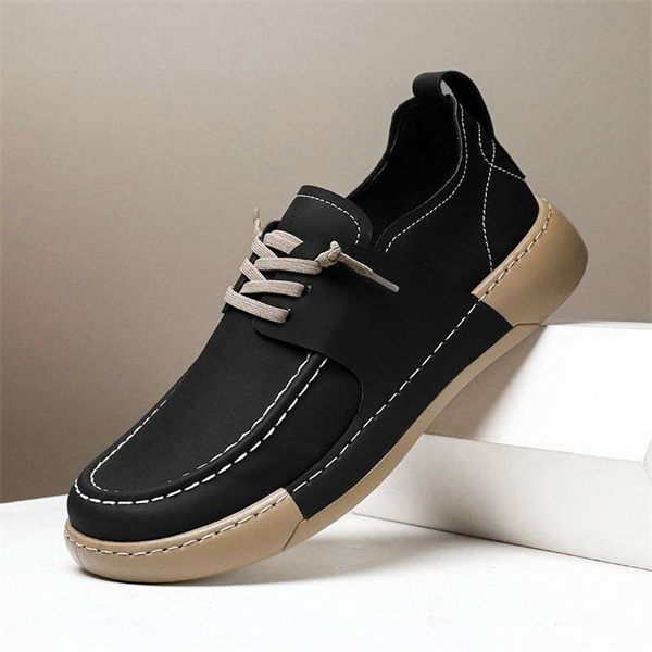 Men's slip-on white shoes black sneakers loafers