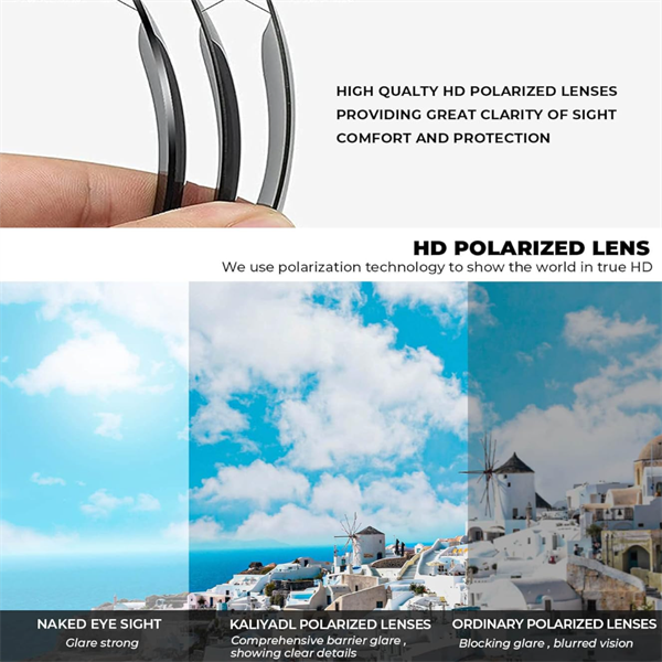 SEEDJUNE Polarized Sunglasses for Men, Lightweight Sun Glasses with UV Protection for Driving Fishing Golf