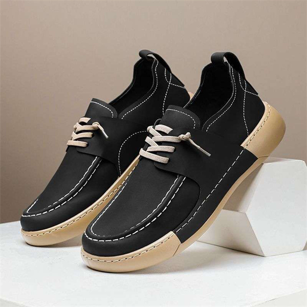 Men's slip-on white shoes black sneakers loafers