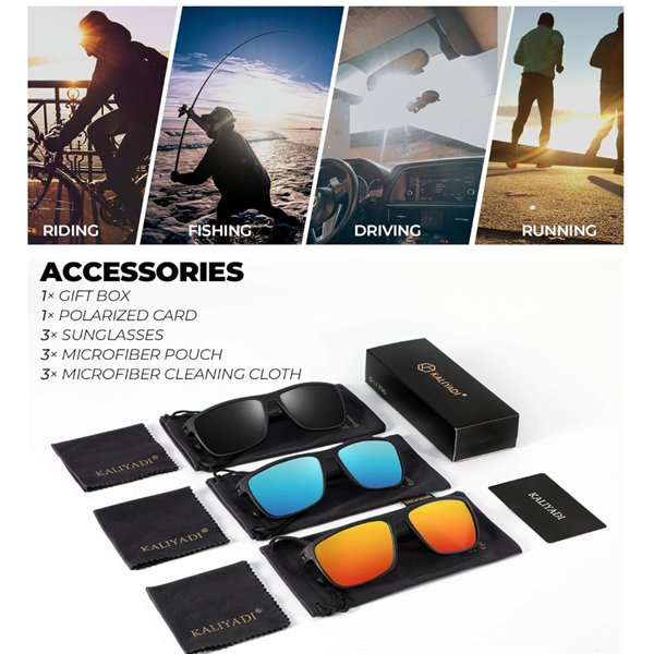 SEEDJUNE Polarized Sunglasses for Men, Lightweight Sun Glasses with UV Protection for Driving Fishing Golf