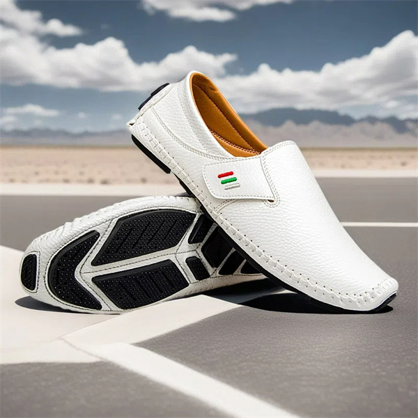 Hand-sewn Mark line moccasins extra large size casual men's shoes