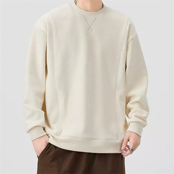 New men's simple round neck sweatshirt