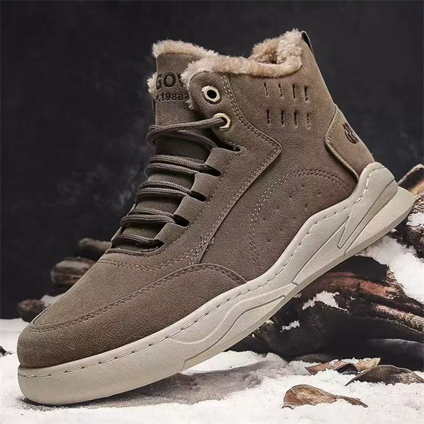 Men's velvet warm cotton shoes for outdoor leisure sports