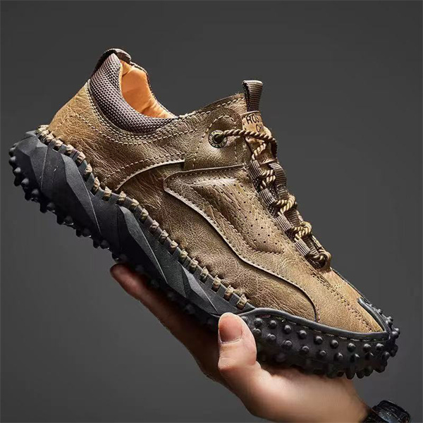 Men's lace-up casual leather shoes