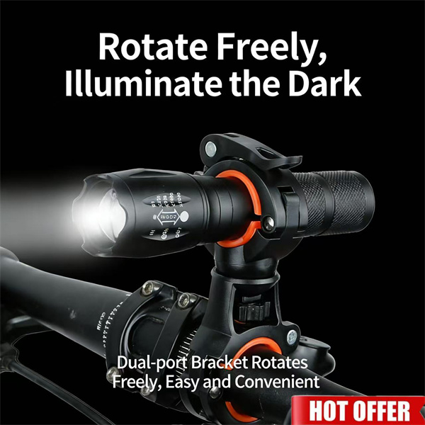 High-intensity rechargeable night riding light