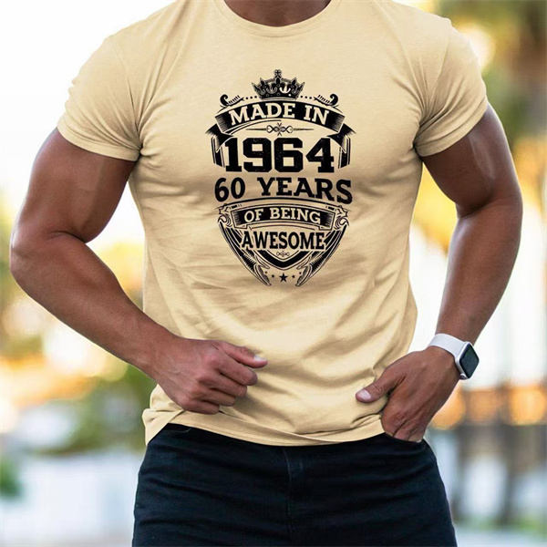 Men's Comfortable Era Printed Short-Sleeve T-Shirt