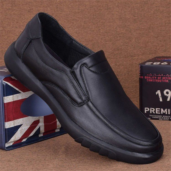 New men's business leather shoes New large size casual leather shoes comfortable soft sole breathable men's leather shoes