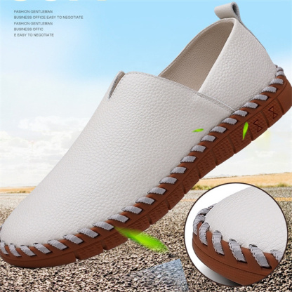New men's casual shoes slip-on business casual leather shoes fashionable all-match sports casual shoes