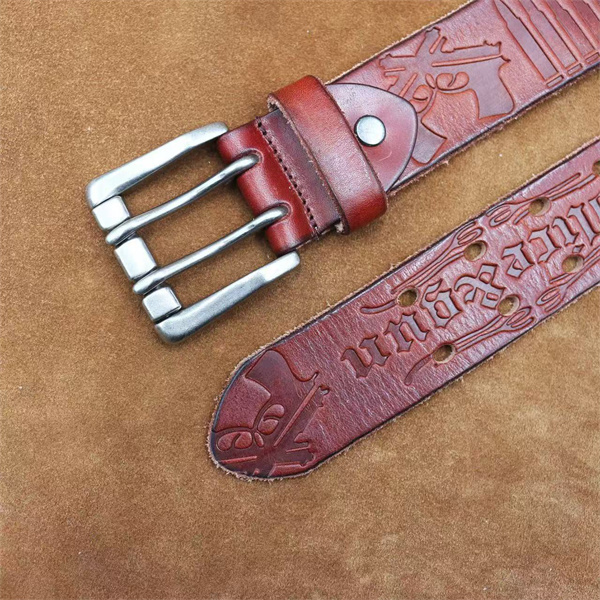 Handcrafted Full Grain Leather Belt | 1.5" Wide Thickened, Men's Belt