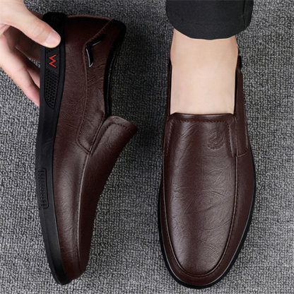 Cowhide men's business casual leather shoes, breathable and comfortable, popular classic dad shoes