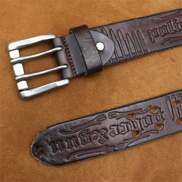 Handcrafted Full Grain Leather Belt | 1.5" Wide Thickened, Men's Belt