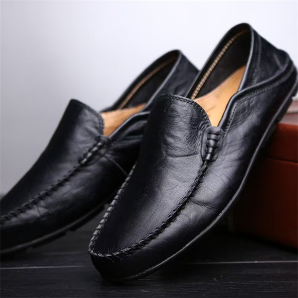 British men's large-size moccasins, casual shoes, slip-on breathable loafers, driving shoes