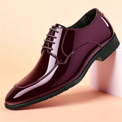 New large size leather shoes for men breathable business formal British style casual soft sole black shoes for men