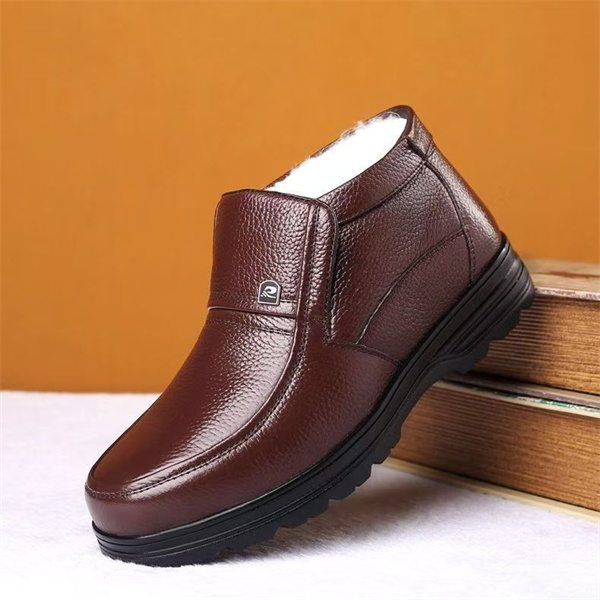 Extra large size cotton shoes men's wool snow boots