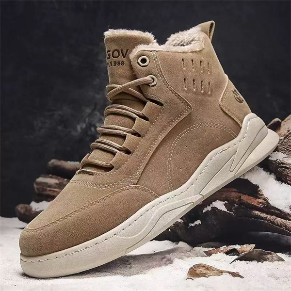 Men's velvet warm cotton shoes for outdoor leisure sports