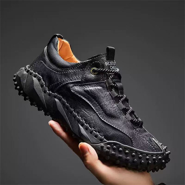 Men's lace-up casual leather shoes