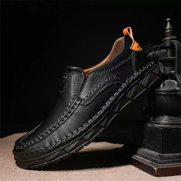 New low-top hand-stitched casual leather shoes