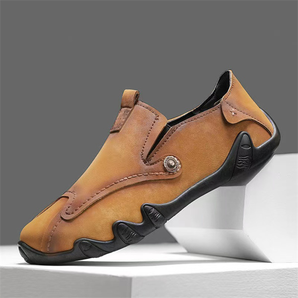 Fashion leather shoes men's soft sole casual octopus toe shoes fashion