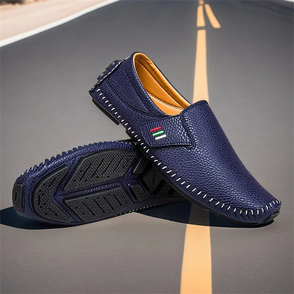 Hand-sewn Mark line moccasins extra large size casual men's shoes