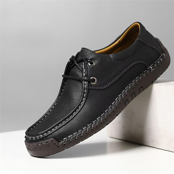 Casual fashion hand-sewn shoes genuine leather trendy shoes British st