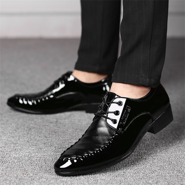 Men's business formal casual shoes large size versatile wedding shoes