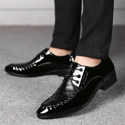 Men's business formal casual shoes large size versatile wedding shoes