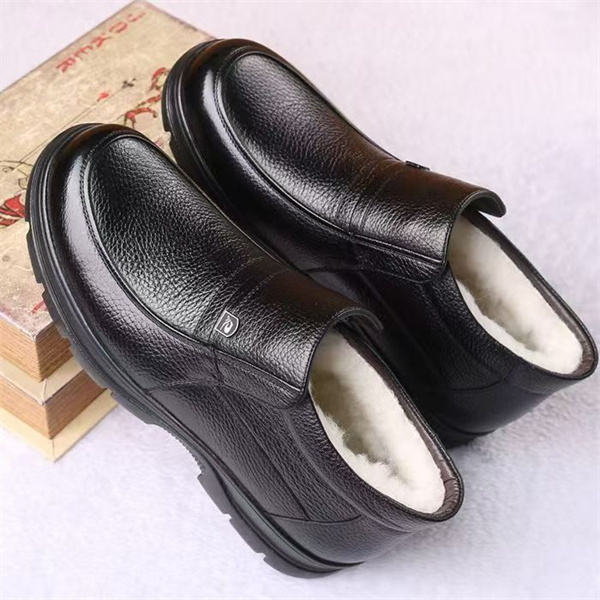 Extra large size cotton shoes men's wool snow boots