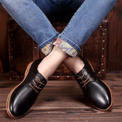 Men's casual round toe work shoes