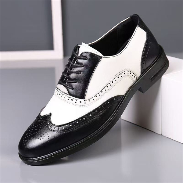 New spring and autumn men's business casual formal wear Brock leather shoes youth trendy fashion versatile large-size men's shoes