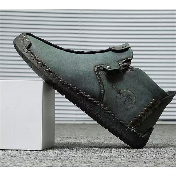 Men's Martin boots autumn and winter new large size zipper men's boots