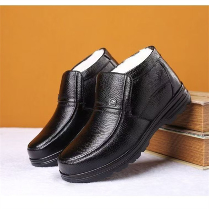 Extra large size cotton shoes men's wool snow boots