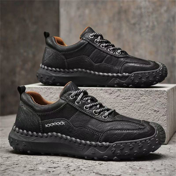 Men's sports leisure running non-slip outdoor leather shoes