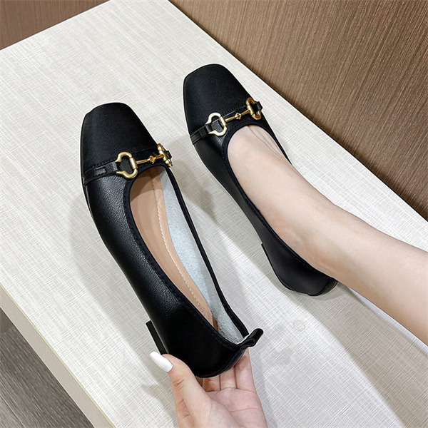Women's vintage genuine leather Chanel style loafers