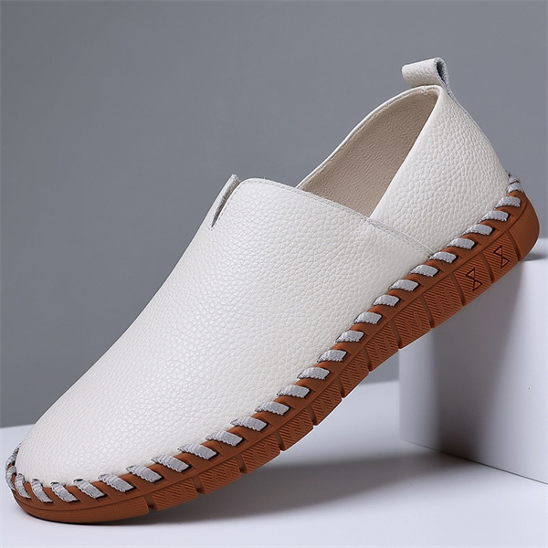 New men's casual shoes slip-on business casual leather shoes fashionable all-match sports casual shoes
