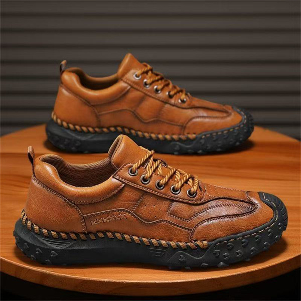 Men's sports leisure running non-slip outdoor leather shoes