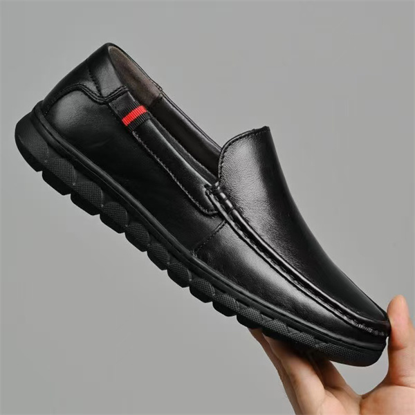 【Top Grain Leather, Soft Sole & Soft Upper】Slip-on Business Casual Leather Shoes