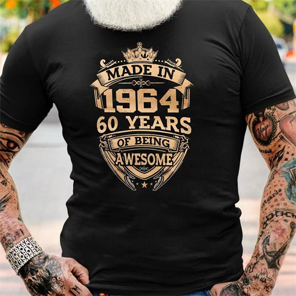 Men's Comfortable Era Printed Short-Sleeve T-Shirt