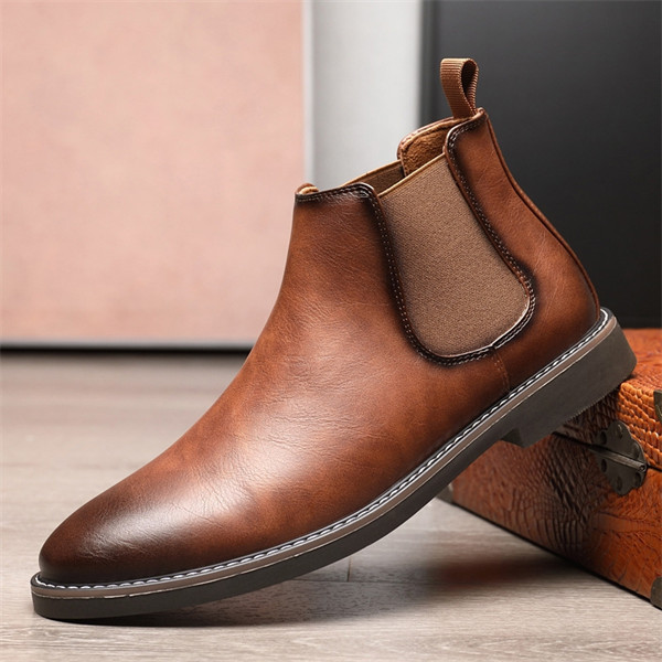 New breathable high-top Martin boots for men in spring and autumn, British style retro work boots