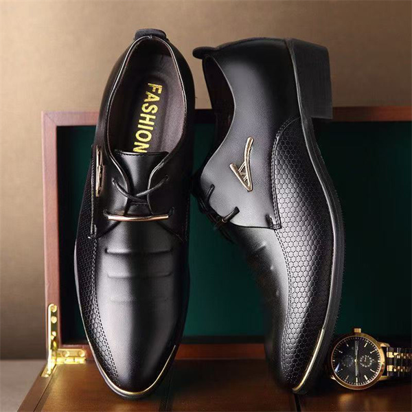 New large size men's leather shoes business formal shoes men's lace-up