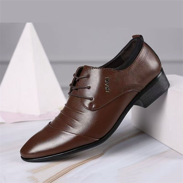New large-size men's casual business all-match leather shoes