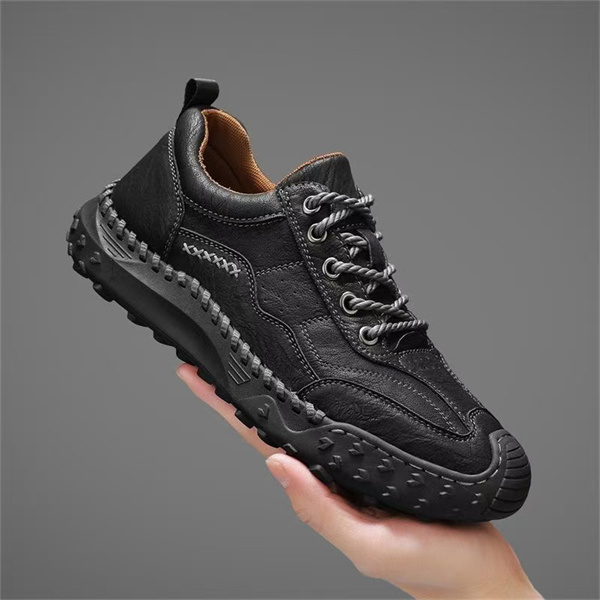 Men's sports leisure running non-slip outdoor leather shoes