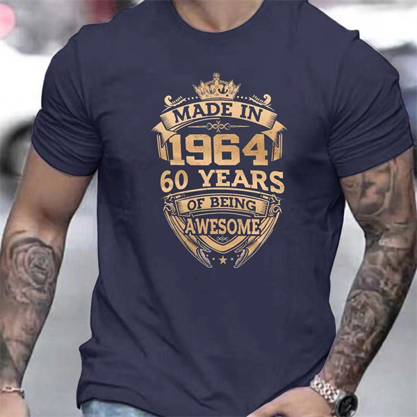 Men's Comfortable Era Printed Short-Sleeve T-Shirt